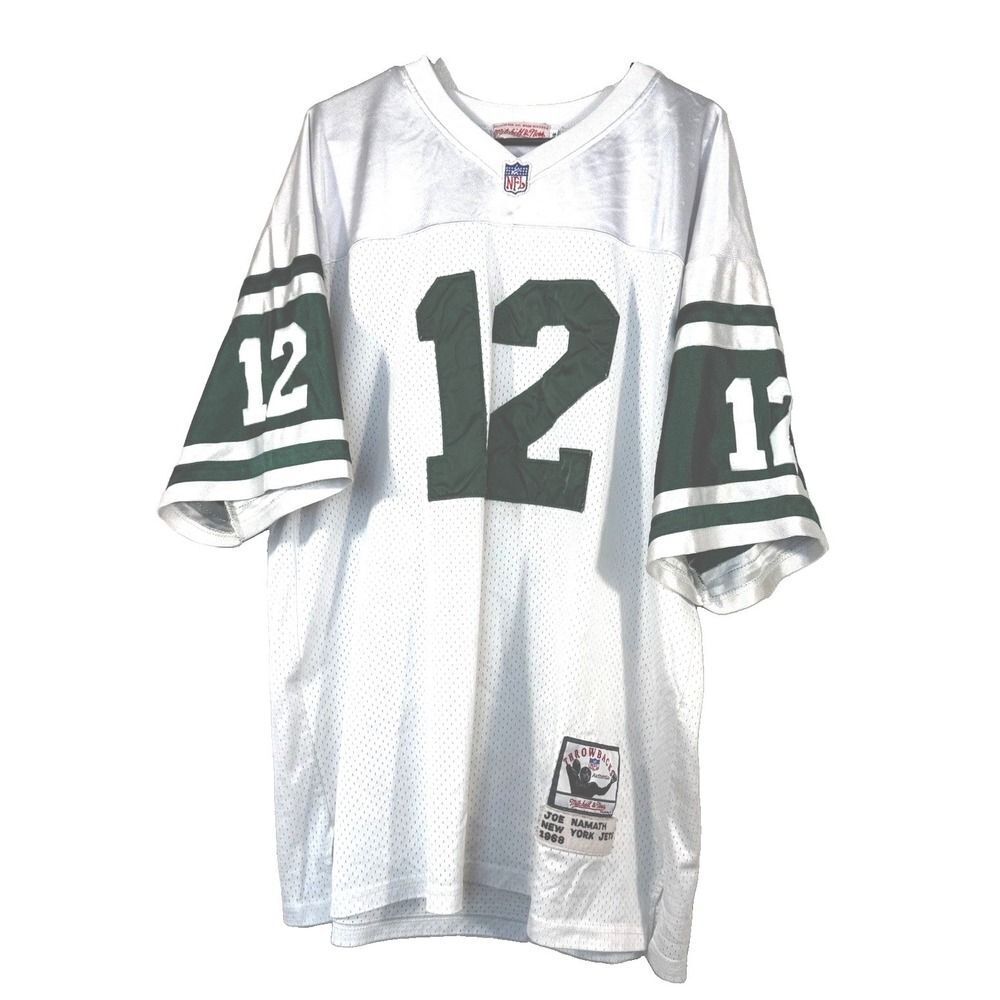 Mitchell & Ness Joe Namath New York Jets 1968 Jersey 56 Mens White Throwback 12